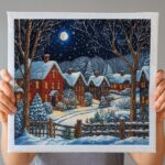 Cozy Winter Village Cross Stitch Kit Cozy Winter Village Cross Stitch Kit