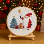 Santa Claus Christmas Embroidery Kit