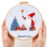 Santa Claus Christmas Embroidery Kit