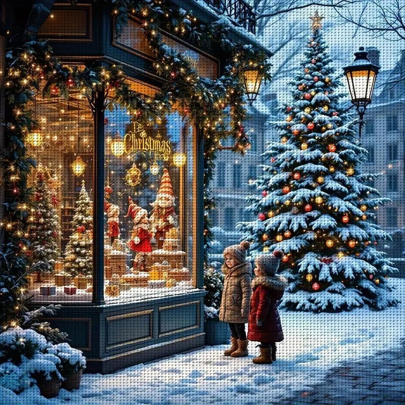 Festive Winter Evening Cross Stitch Kit