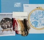 Christmas Village Embroidery Kit for Beginners