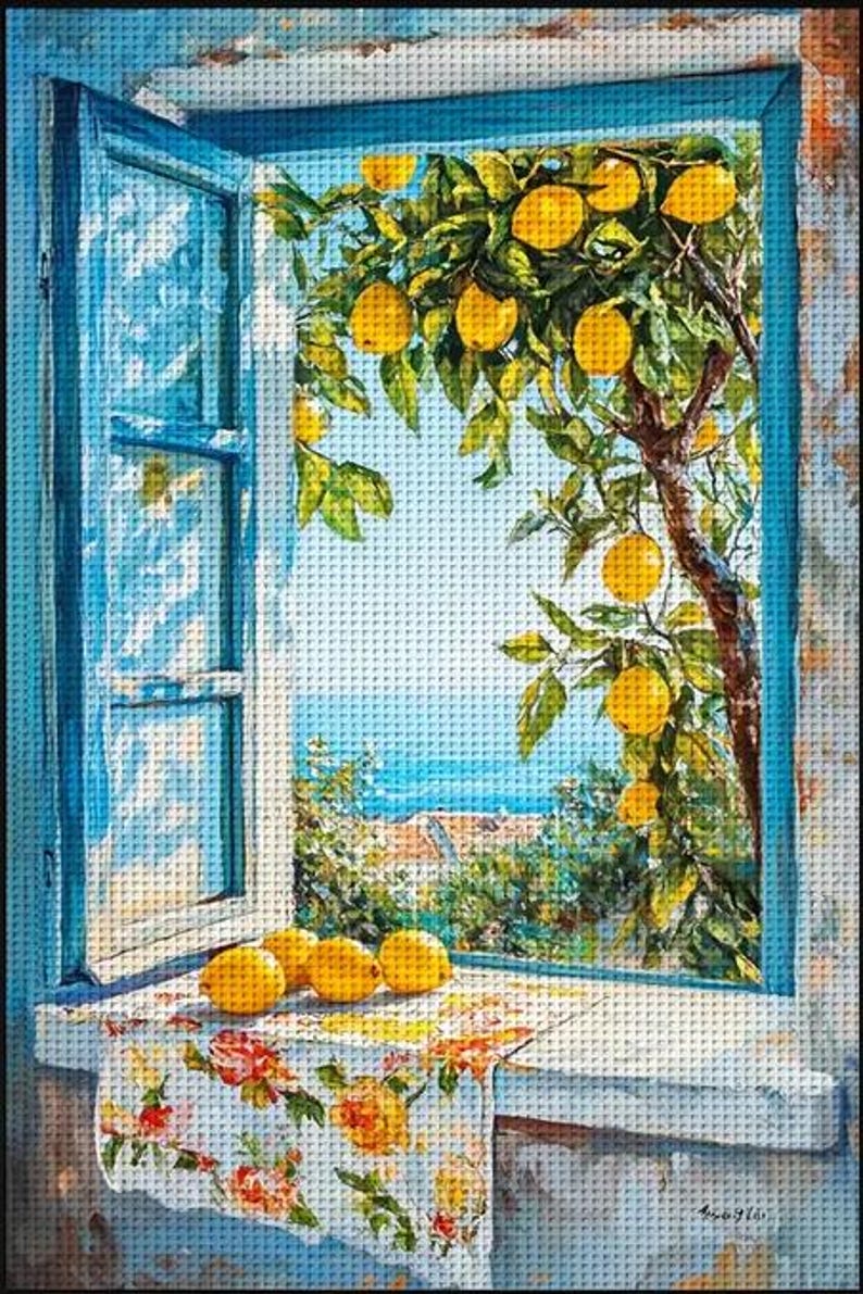 Lemon Tree Cross Stitch Kit