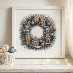 Christmas Wreath Cross Stitch Kit