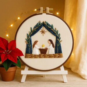 Nativity Scene Christmas Embroidery Kit