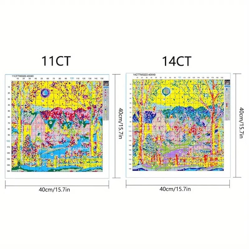 Cozy Winter Village Cross Stitch Kit