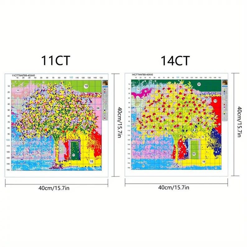 Orange Blossom Tree Cross Stitch Kit