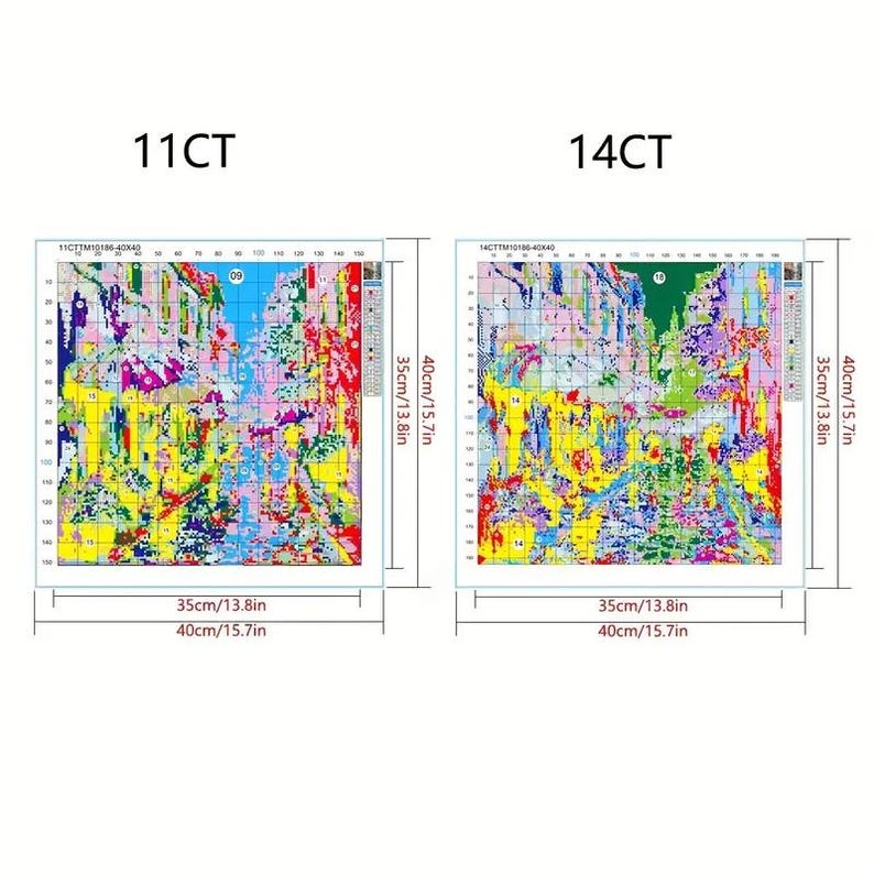 Rainbow Umbrella Cross Stitch Kit