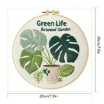 Monstera Embroidery Kit for Beginner Monstera Embroidery Kit for Beginner