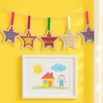 DIY Wooden Star Cross Stitch Garland Kit