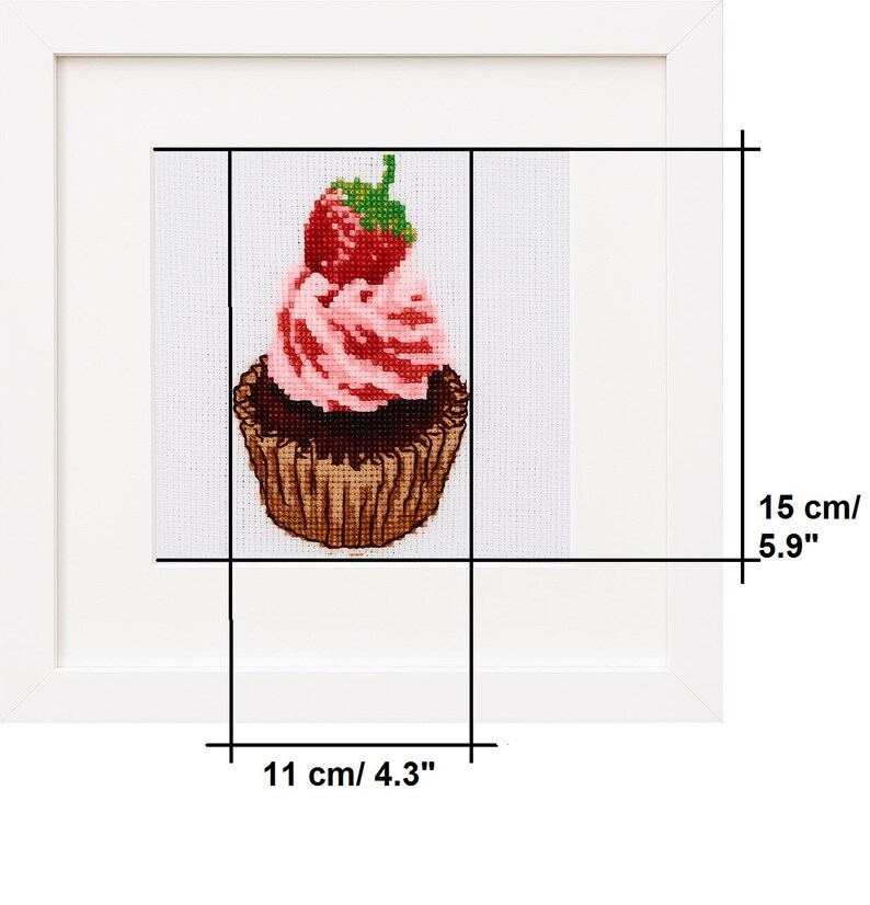 Cupcake Cross Stitch Kit