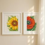 Sunflower Poppy Cross Stitch Kit Sunflower Poppy Cross Stitch Kit