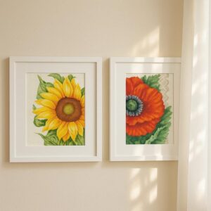 Sunflower Poppy Cross Stitch Kit