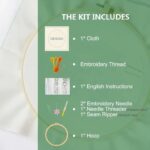 Merry Christmas Wreath Embroidery Kit Merry Christmas Wreath Embroidery Kit