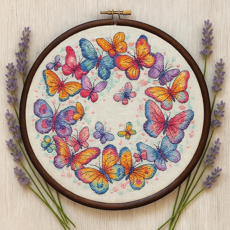 Butterfly Cross Stitch Embroidery Kit Butterfly Cross Stitch Embroidery Kit