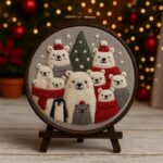 Christmas Polar Bears Embroidery Kit Christmas Polar Bears Embroidery Kit