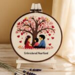 Love Tree Embroidery Kit for Beginners Love Tree Embroidery Kit for Beginners