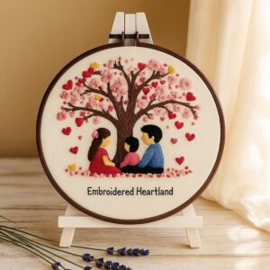 Love Tree Embroidery Kit for Beginners