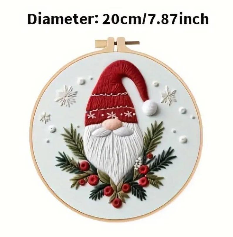 Red Truck Christmas Tree Embroidery Kit