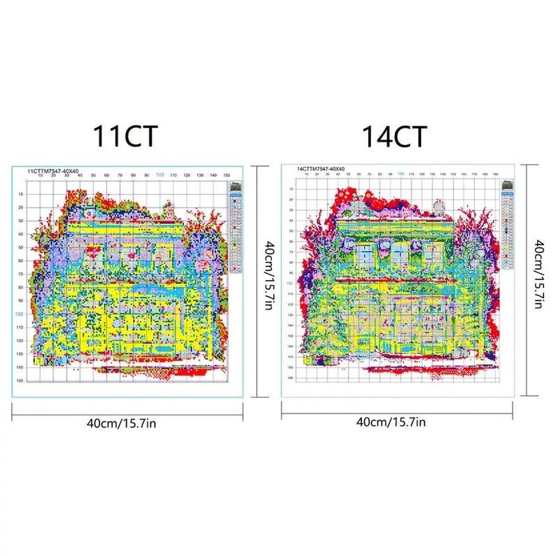 Christmas Bookstore Cross Stitch Kit