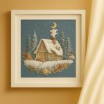 Cozy Winter Cottage Embroidery Kit Cozy Winter Cottage Embroidery Kit