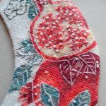 Red Pomegranate Cross Stitch Collar Kit Red Pomegranate Cross Stitch Collar Kit