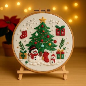 Christmas Tree Embroidery Kit