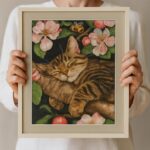 Cat in Flower Cross Stitch Kit Cat in Flower Cross Stitch Kit