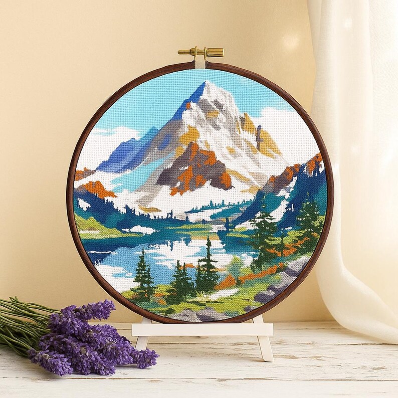 Four Seasons Mountain Embroidery Kit