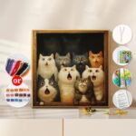 Surprised Cat Cross Stitch Kit Surprised Cat Cross Stitch Kit