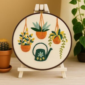 Plant Embroidery Kit for Beginners