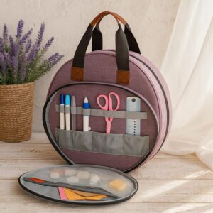 Fabric Embroidery Project Bag