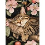 Cat in Flower Cross Stitch Kit Cat in Flower Cross Stitch Kit