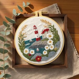 Lighthouse Embroidery Kit