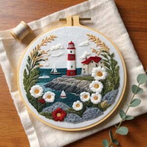 Lighthouse Embroidery Kit