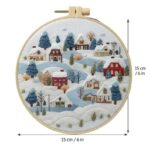Scandinavian Winter Village Embroidery Kit Scandinavian Winter Village Embroidery Kit