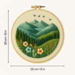 Mountain Landscape Embroidery Kit Mountain Landscape Embroidery Kit