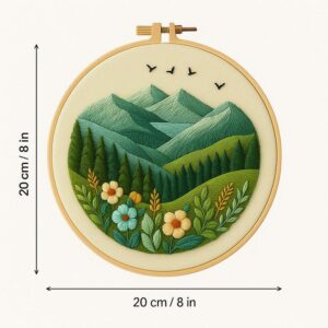 Mountain Landscape Embroidery Kit