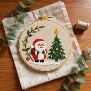 Christmas Embroidery Kit for Beginners