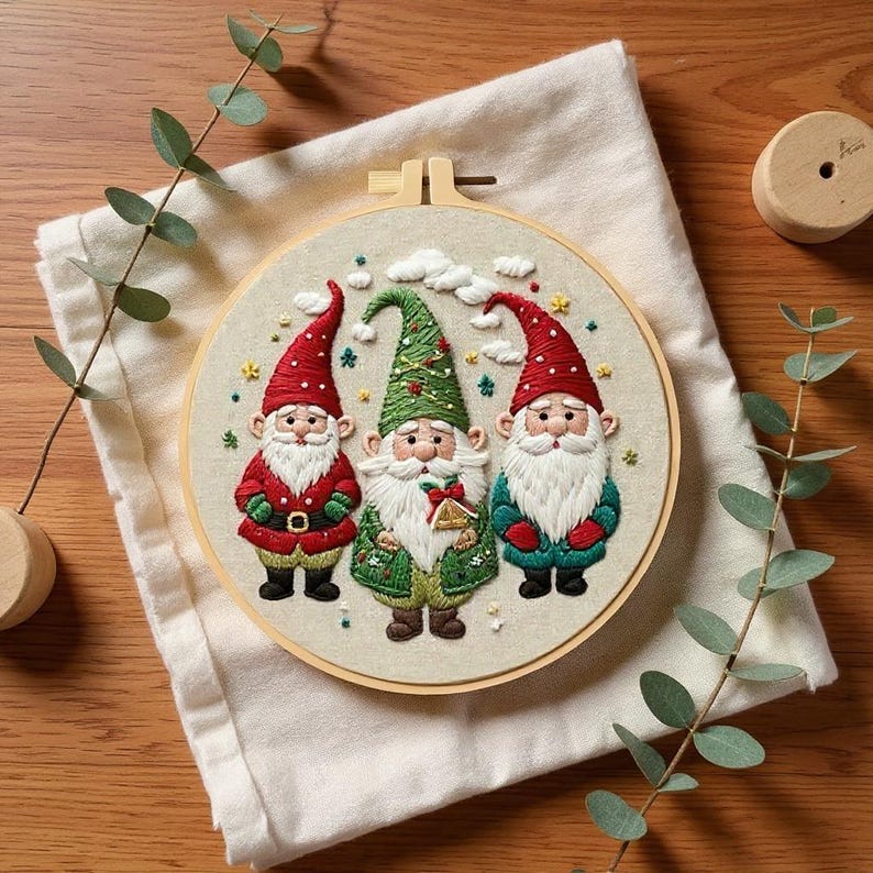 Christmas Embroidery Kit for Beginners