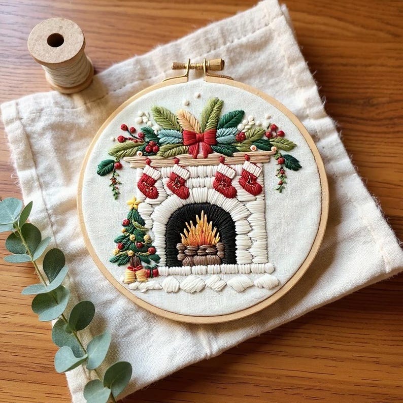 Christmas Embroidery Kit for Beginners