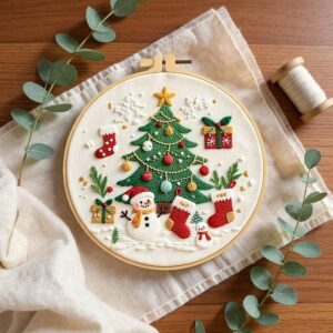 Christmas Embroidery Kit for Beginners