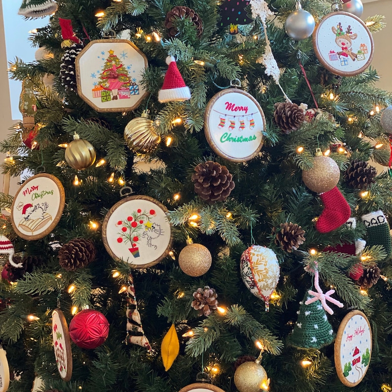 Winter Owl Christmas Embroidery Kit