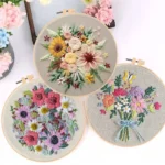 3 Piece DIY Flower Embroidery Kit 3 Piece DIY Flower Embroidery Kit