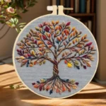 Flower Tree Landscape Cross Stitch Kit