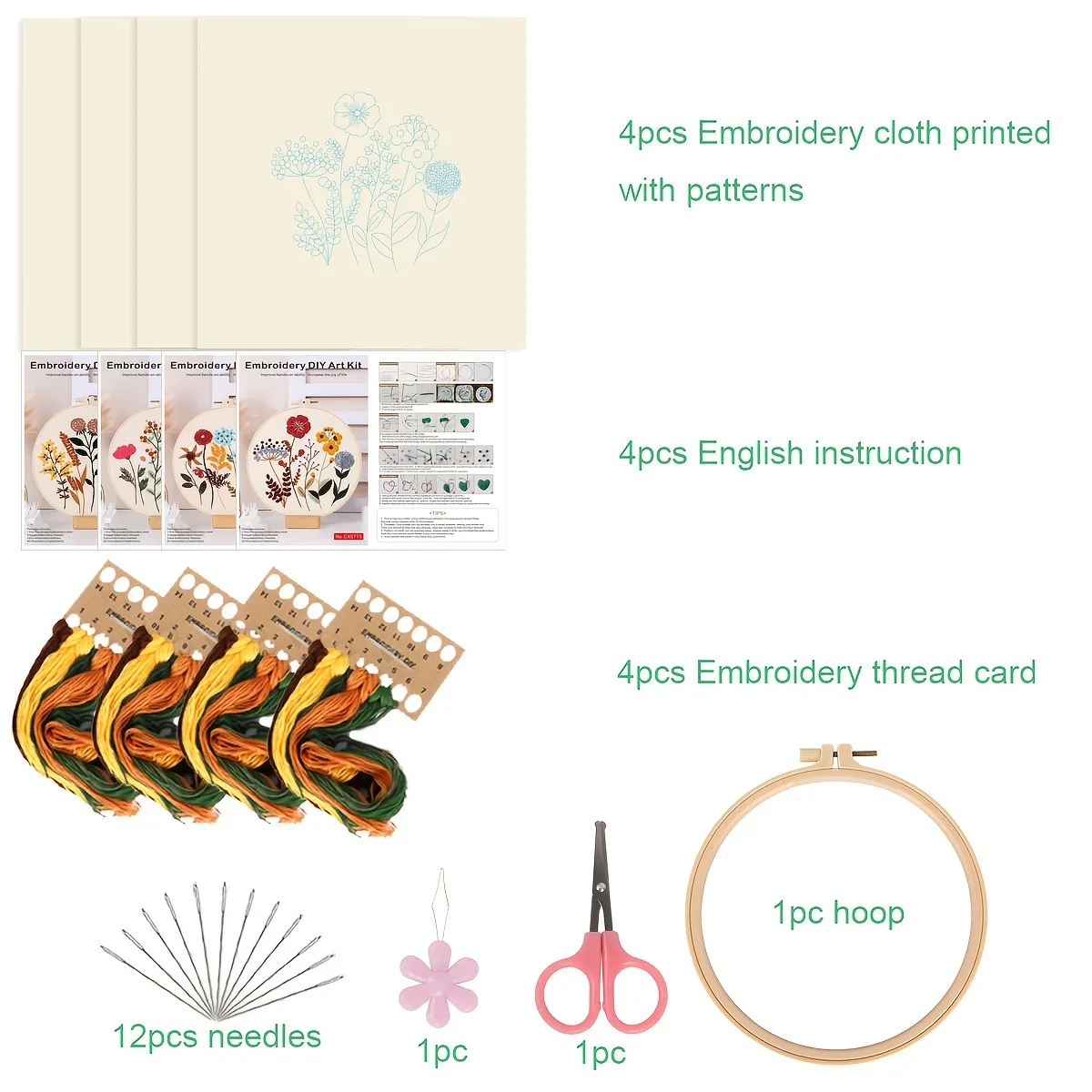 Flower Embroidery Starter Kit