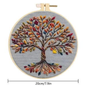 Flower Tree Landscape Cross Stitch Kit