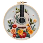 Guitar Flower Embroidery Kit