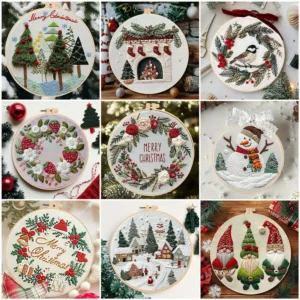 DIY Christmas Tree Embroidery Kit