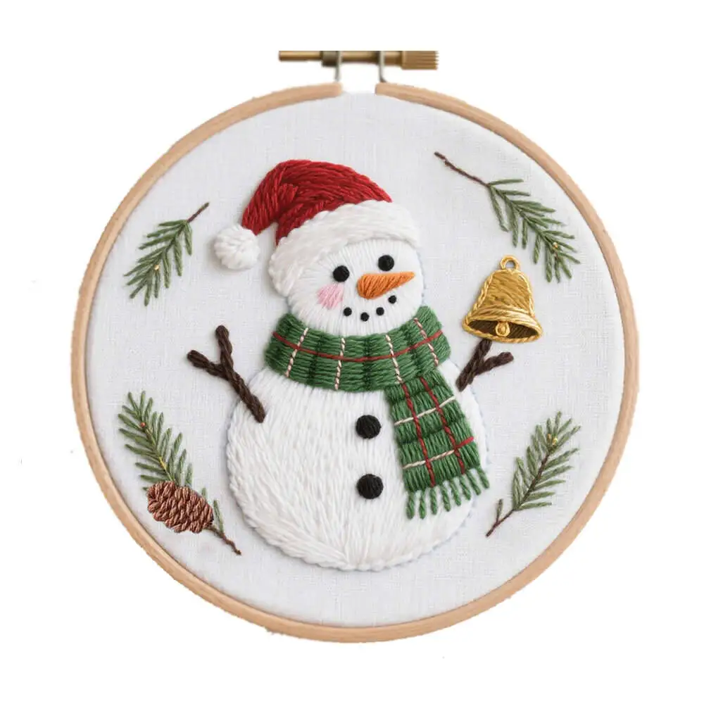 DIY Snowman Embroidery Kit