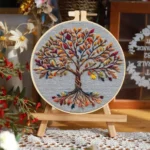 Flower Tree Landscape Cross Stitch Kit